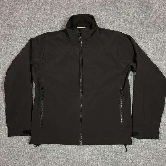 First Tactical Jacket Mens Large Black Tactix Series Softshell Zip Pockets